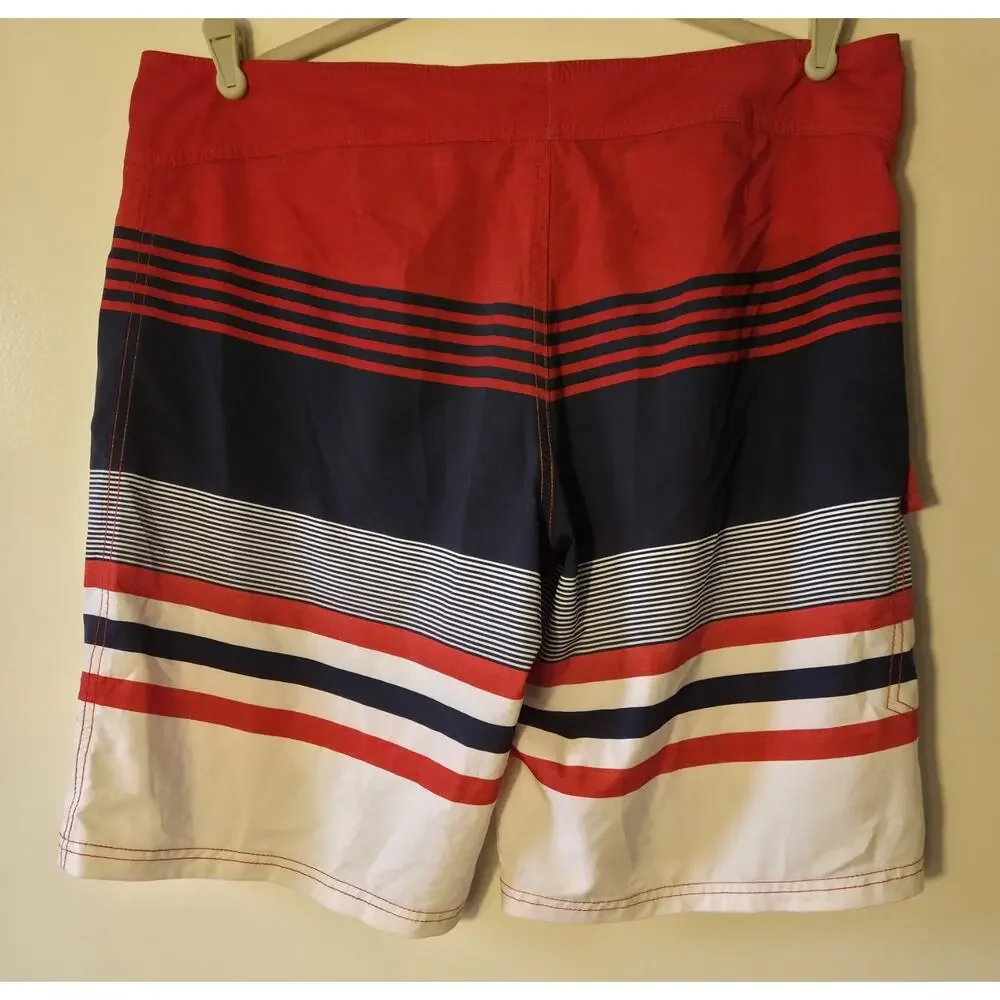 Killer Dana Patriotic Red Blue White Board Shorts Swimming Trunks Mens 38